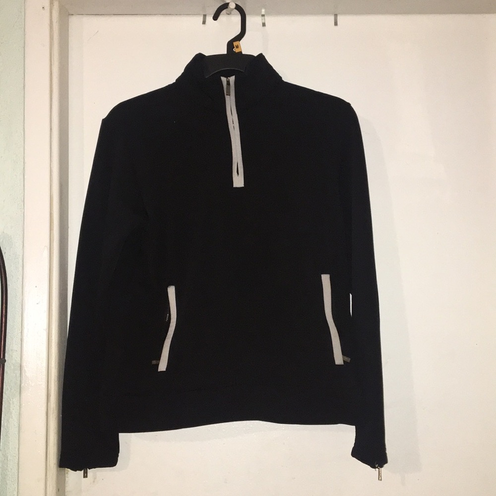 Calvin Klein black half zip sweater